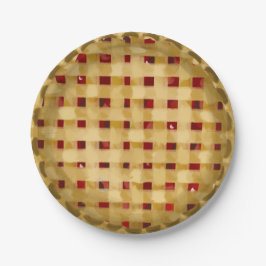 Prato De Papel Cherry Pie Bakery Partido Picnic