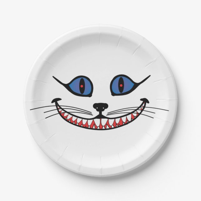 Prato De Papel Cheshire Cat Smile (Frente)