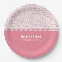 Chic Binary Code Placas de Papel, Geek Rosa