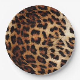 Prato De Papel Chic Brown Cream Leopardo