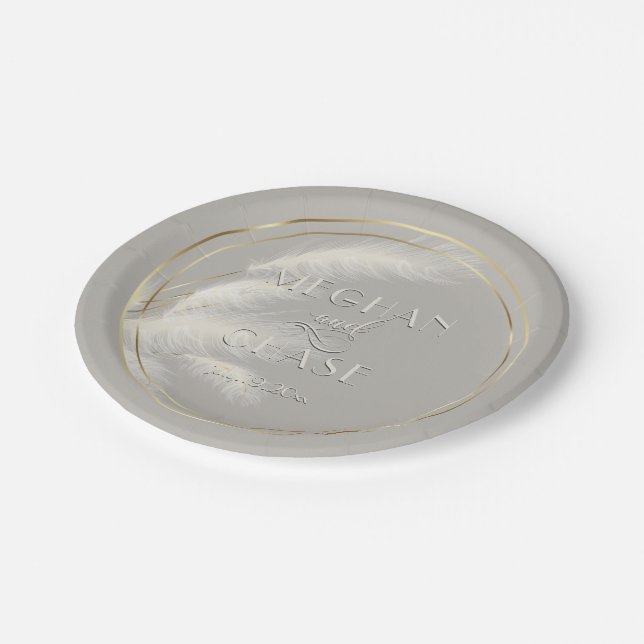 Prato De Papel Chic Pampas Grass (Inclinado)