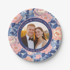 Prato De Papel Chic Rosa Paper Plates Para Casamento Obrigado