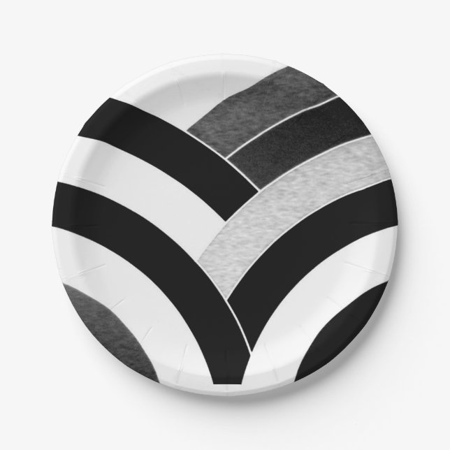 Prato De Papel chic sofisticados cavaleiros modernos (Frente)