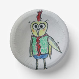 Prato De Papel Chicken Paper Plate
