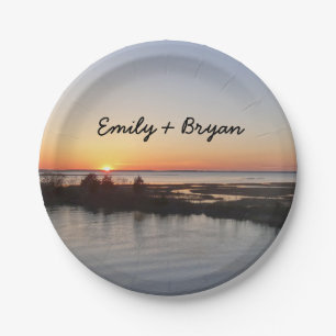 Prato De Papel Chincoteague Sunset I Virginia Landscape