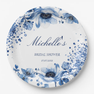 Prato De Papel Chinoiserie Asiática Light Blue Bridgerton