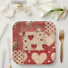 Prato De Papel Chique Vintage