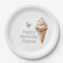 Chocolate Mocha Sorvete Cone Birthday