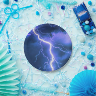 Prato De Papel Choque Relâmpago