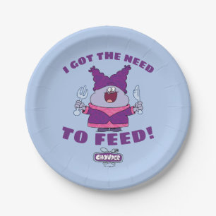 Prato De Papel Chowder com garfo e faca