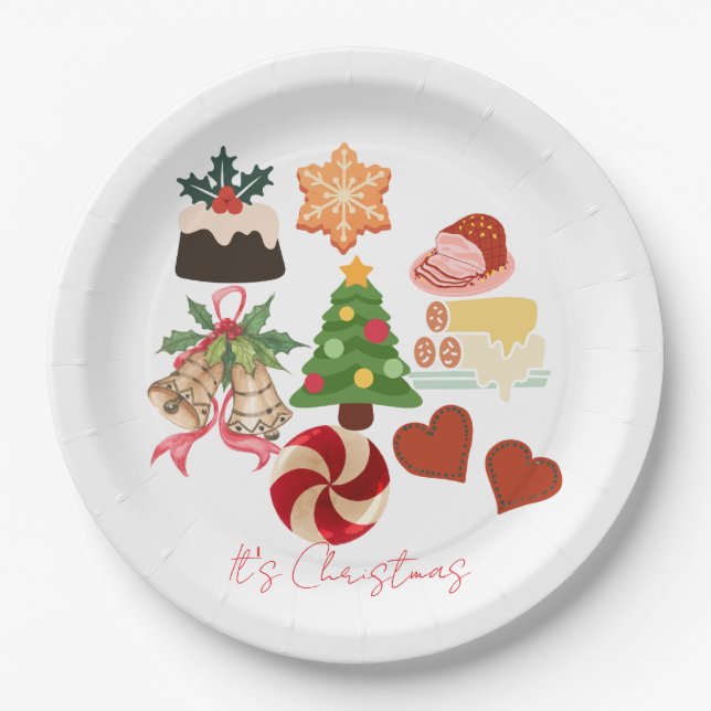 Prato De Papel Christmas (Frente)