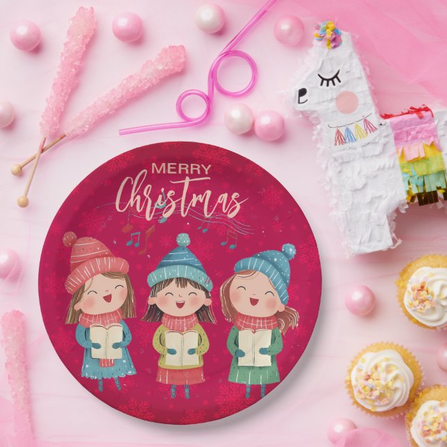 Prato De Papel Christmas Carol (Festa)