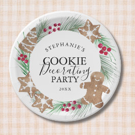 Prato De Papel Christmas Cookie Decorating Party