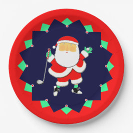 Prato De Papel Christmas Holiday Golf Party