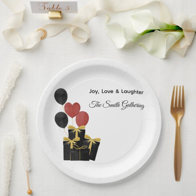 Prato De Papel CHristmas Holidays Paper Plate  (Casamento)