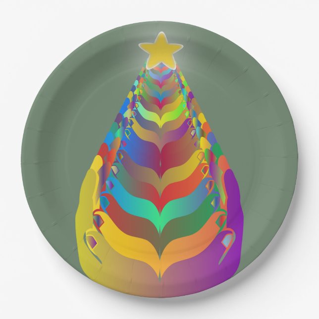 Prato De Papel Christmas Hope and Togetherness (Frente)