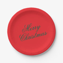 Prato De Papel Christmas Paper Plate – Festive Holiday Tableware