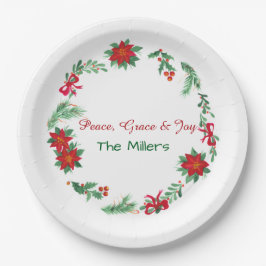 Prato De Papel Christmas Paper Plates