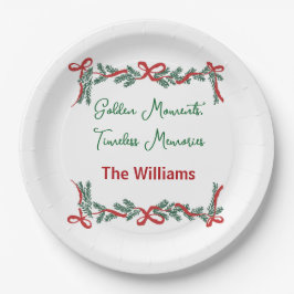 Prato De Papel Christmas Paper Plates – Holiday Celebrations