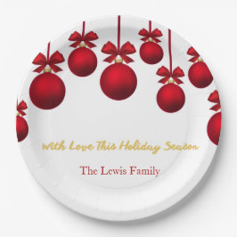 Prato De Papel Christmas Paper Plates– Holiday Party Table Esse