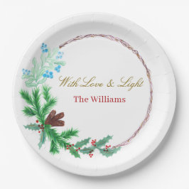 Prato De Papel Christmas Paper Plates – Party Table Style