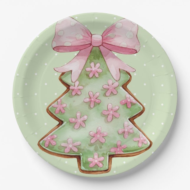 Prato De Papel Christmas Plate (Frente)