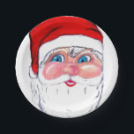 PRATO DE PAPEL CHRISTMAS SANTA CLAUS<br><div class="desc">Aqui está o velho Santo Nick com um brilho nos olhos do artista internacional Jo-Ann N Hayden</div>