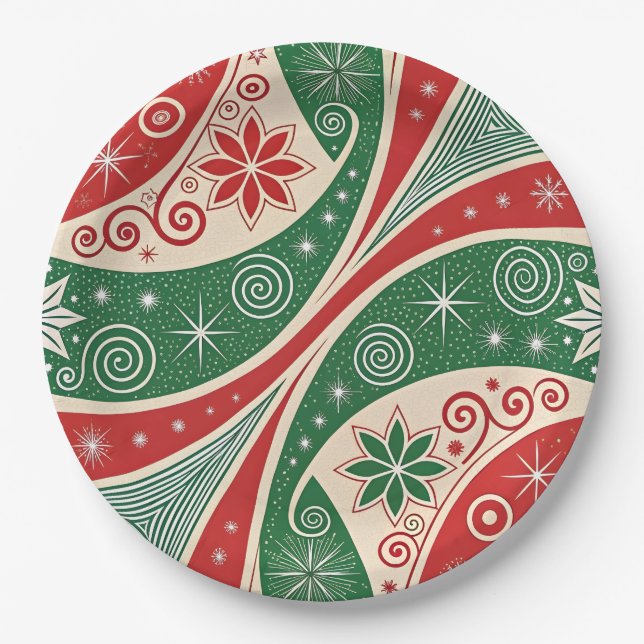 Prato De Papel Christmas Vibes (Frente)