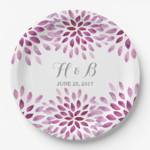 Prato De Papel Chrysanthemum Paper Plates