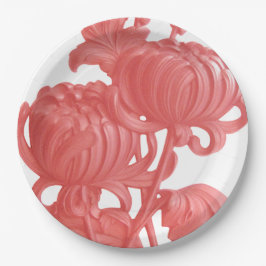 Prato De Papel Chrysanthemum Rosa