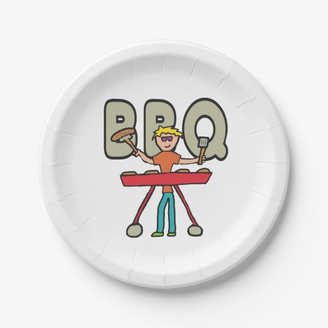 Prato De Papel Churrasco Barbecue Grillmaster (Frente)