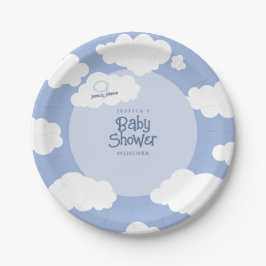 Prato De Papel Chuva de Amor 9 Baby Shower Festa Caprichosa e Div