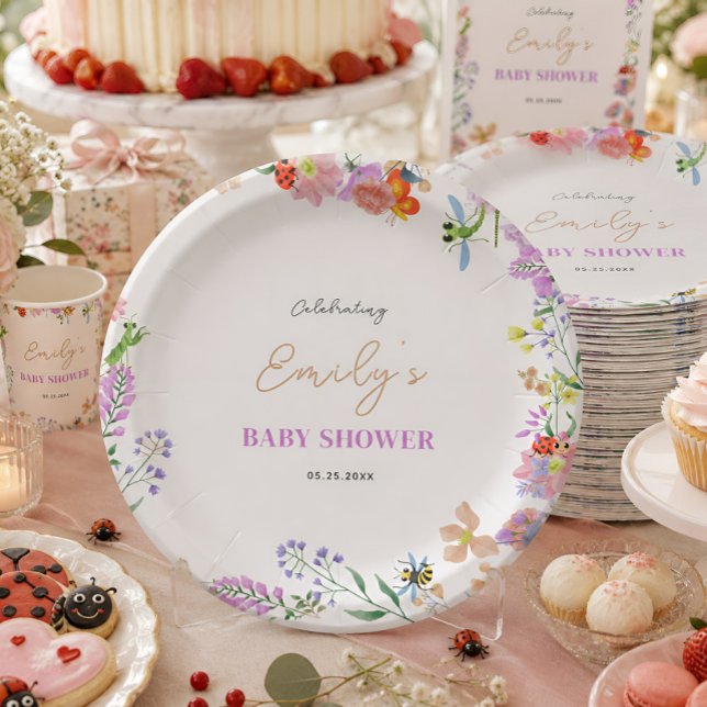 Prato De Papel Chuva de Amor Baby Shower (Criador carregado)