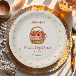 Prato De Papel Chuva de Amor Baby Shower