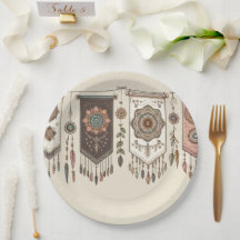 Chuva de Bandeirinhas Boho para Chá de Noiva