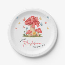 Chuva de Flores Vermelha Um Pouco de Cogumelo Baby
