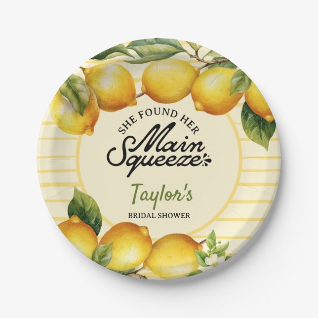 Prato De Papel Chuva de Lembrancinhas de Noiva (Frente)