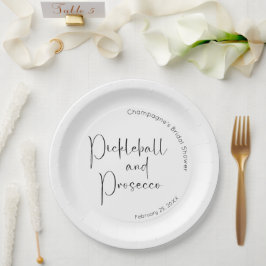 Prato De Papel Chuva de Noiva em Roteiro Moderno Pickleball & Pro