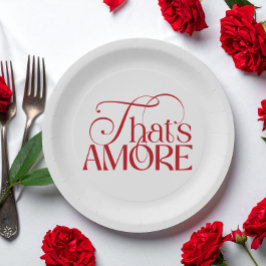 Prato De Papel Chuva de Presentes com o Roteiro do Amor Vermelho