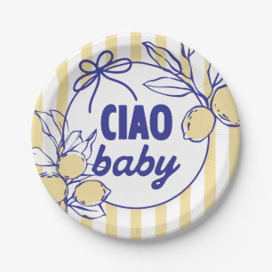 Prato De Papel CIAO BABY Lemon Mediterranean Amalfi