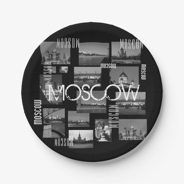 Prato De Papel Cidade da Catedral de Moscou, Rua Basil (Frente)