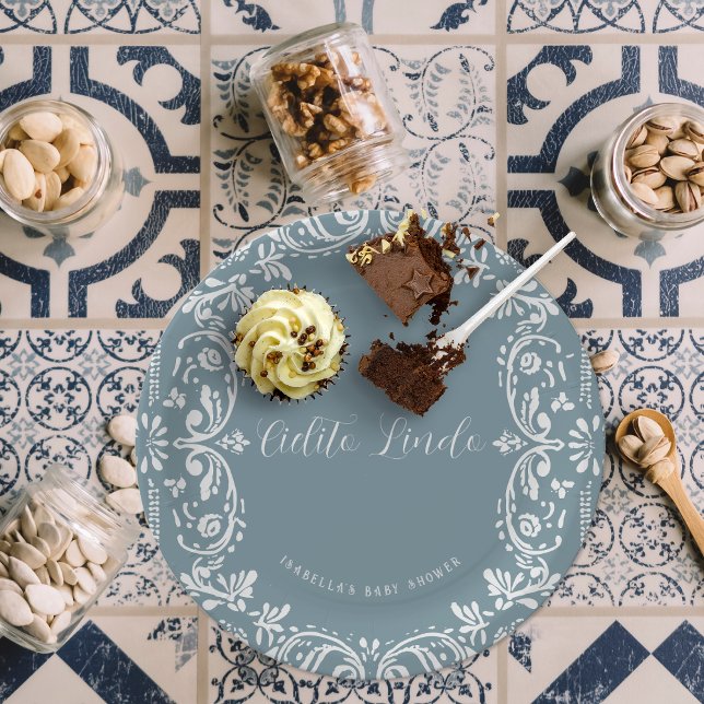 Prato De Papel Cielito Lindo Mexicano Papel Picado Talavera (Criador carregado)