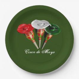 Prato De Papel Cinco de mayo ,fiesta mexicano