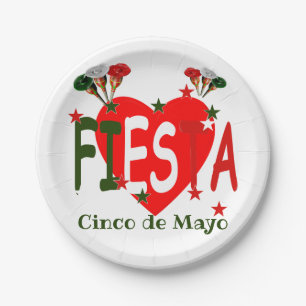 Prato De Papel Cinco de mayo ,fiesta mexicano
