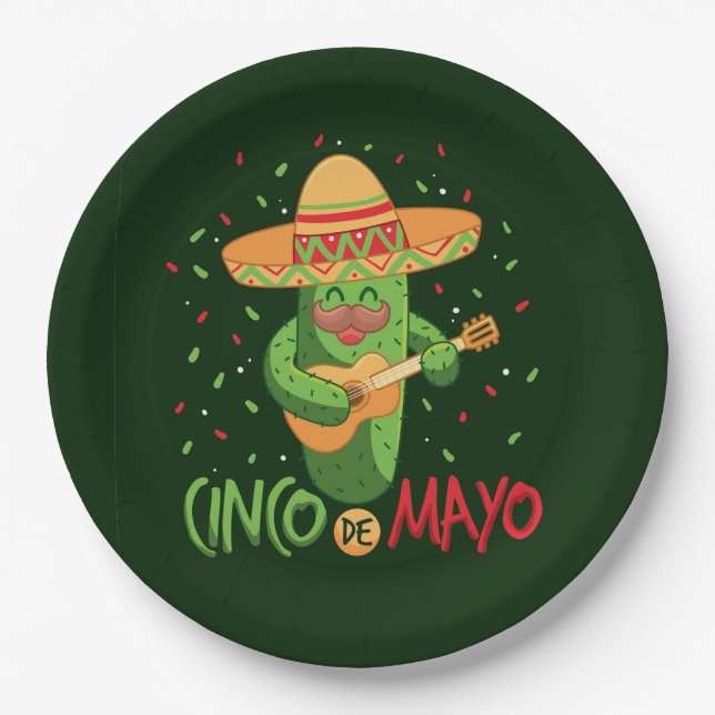 Prato De Papel Cinco de Papel Plata (Frente)