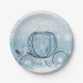 Prato De Papel Cinderella Party Plate