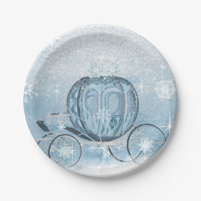 Prato De Papel Cinderella Party Plate (Frente)