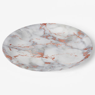 Prato De Papel CINZA e ROSA