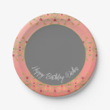 Cinzas bonito, Rosa E Escura, Redondas