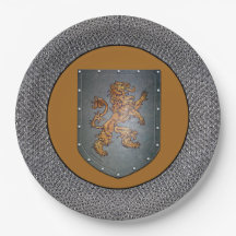 Cinzas Dourados medievais Chainmail do leão